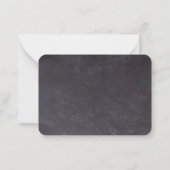 バジェットユーカリプトゥス葉石板日付を保存 ノートカード (裏面)