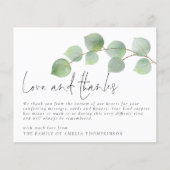 バジェットユーカリプトゥス葬儀悔やみや弔慰ラブ感謝してい& (正面)