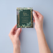 バジェットユーカリプトゥス藤ベビーシャワーレース素朴レース チラシ (手)