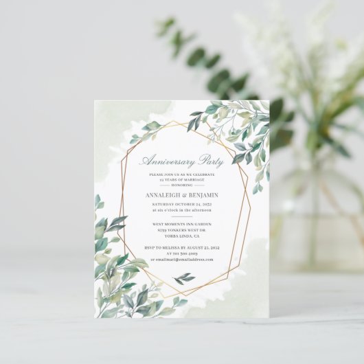 バジェットユーカリプトゥス記念日パーティの招待状 (スタンド正面)