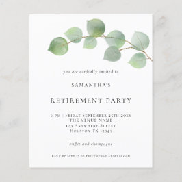 バジェットユーカリプトゥス退職パーティの招待状