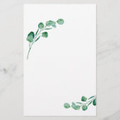 バジェットユーカリベビーブルンチグリーナリー招待状 (裏面)