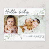 バジェットユーカリ写真ハローベビーはがき (正面)