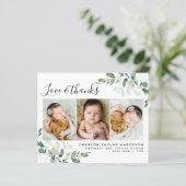 バジェットユーカリ写真ベビーサンキューハガキ (スタンド正面)