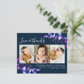 バジェットユーカリ写真ベビーサンキューハガキ (スタンド正面)