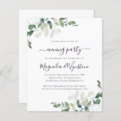 バジェットユーカリ夕べパーティの招待状 (正面/裏面)