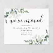 バジェットユーカリ引っ越しましたカード (正面)