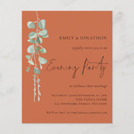 バジェットユーカリ結婚プタス夕べパーティーテラコッタ