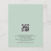 バジェットユーカリ結婚プタス夕べパーティー招待状 (裏面)