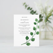 バジェットユーカリ結婚式招待状 (スタンド正面)