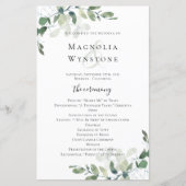 バジェットユーカリ結婚式 プログラム (正面)