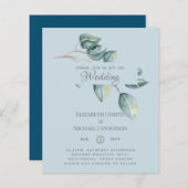 バジェットユーカリ葉グリーズ結婚式 (正面/裏面)