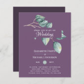 バジェットユーカリ葉グリーズ結婚式 (正面/裏面)