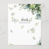 バジェットユーカリ葉グリーンリーズ・エメ結婚ラルド (裏面)