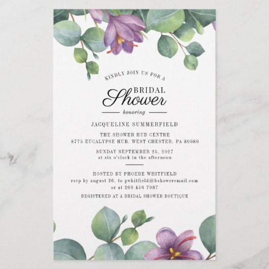 バジェットユーカリ葉プトゥスグリーンリーブライダルシャワー (正面)