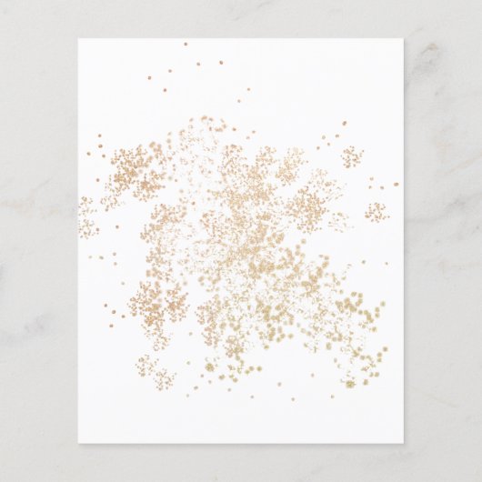 バジェットユーカリ金ゴールドグリーンブライダルシャワー (裏面)