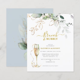 バジェットユーカリ金ゴールドダスティブルーブライダルシャワー