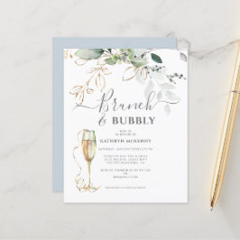 バジェットユーカリ金ゴールドダスティブルーブライダルシャワー