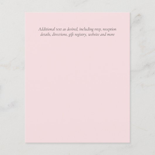 バジェットユーカリ金ゴールドピンクブルー葉ズ結婚ズ (裏面)