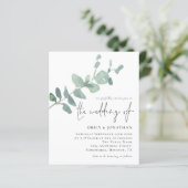 バジェットユーカリ離れススクリプト結婚式招待状 (スタンド正面)