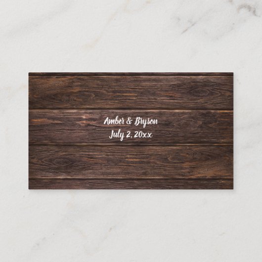 バジェットユーカリ&ウッドグリーナリー2SM食事なしRSVP エンクロージャーカード (裏面)