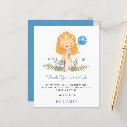 バジェットライオントドラーブルーサンキューホテル紙シート (正面/裏面インサイチュ)