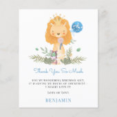 バジェットライオントドラーブルーサンキューホテル紙シート (正面)