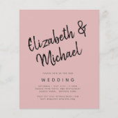 バジェットライトダスティバラピンクモノク結婚ロの (正面)