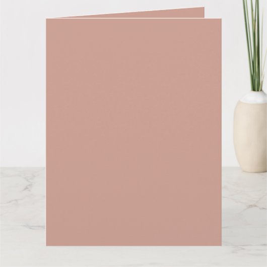 バジェットライトテラコッタモノクロ結婚ズ カード (正面)