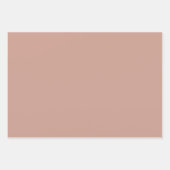 バジェットライトテラコッタモノクロ結婚ズ ラッピングペーパーシート (正面)