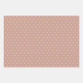 バジェットライトテラコッタモノクロ結婚ズ ラッピングペーパーシート (正面3)