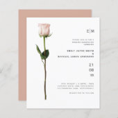 バジェットライトピンクモダンバラシンプル結婚ズ (正面/裏面)