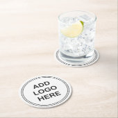 バジェットラウンドビジネスロゴコースター ラウンドペーパーコースター (インサイチュ)