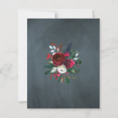 バジェットラスティッククリスマスオープンハウス招待状 (裏面)