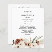 バジェットラスティックニュートラル結婚ボホフローラ式 (正面/裏面)