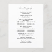 バジェットラスティックニュートラル結婚ボホフローラ式 (裏面)