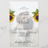 バジェットラスティックフォトQR RSVP結婚式招待状 (正面)