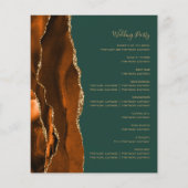 バジェットラストアゲートダークグリーン結婚式 プログラム (裏面)