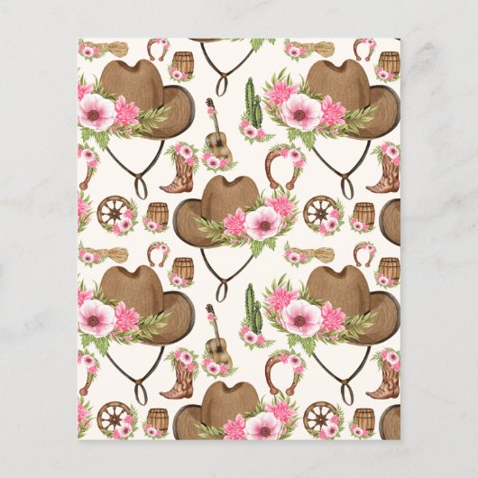 バジェットラストロデオ女性のカーボーイブライダルシャワー (裏面)