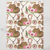 バジェットラストロデオ女性のカーボーイブライダルシャワー チラシ (裏面)