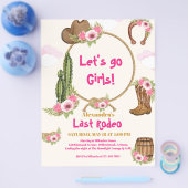 バジェットラストロデオ女性のカーボーイブライダルシャワー チラシ (シングル)