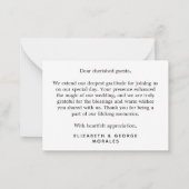 バジェットラッシュユーカリプトゥスグリーンリーサンキューバッド ノートカード (裏面)