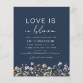 バジェットラブは開花ワイルドフラワーブライダルシャワー チラシ (正面)