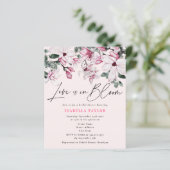 バジェットラブイズイン開花ピンクフローラブライダルシャワー (スタンド正面)