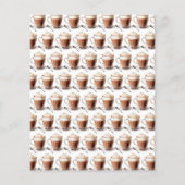 バジェットラブイズブルーイングコーヒーブライダルシャワー招待状 (裏面)