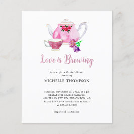 バジェットラブイズブルーイングブライダルシャワーティーパーティー