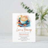 バジェットラブイズブルーイングブライダルシャワー招待状 (スタンド正面)