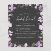 バジェットラベンダーガーデンブライダルブランチ招待状 (正面)