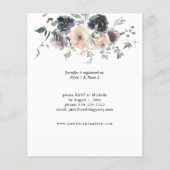 バジェットラベンダーネイビー&ピンクフローラブライダルシャワー (裏面)