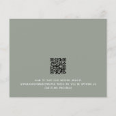 バジェットラージタイポグラフィセージ結婚グリーン (裏面)